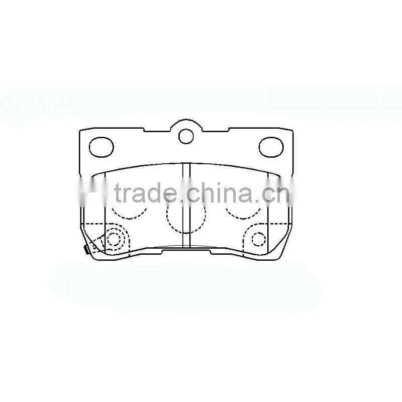 D915-7796 FDB1765 brake pads for VW Magotan EOS Passat auto car brake pads supplier for AUDI A3 A6L