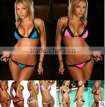 Women FLAG Bandeau Bikini Top Two Piece Push-up Padded Bathing Swimsuit