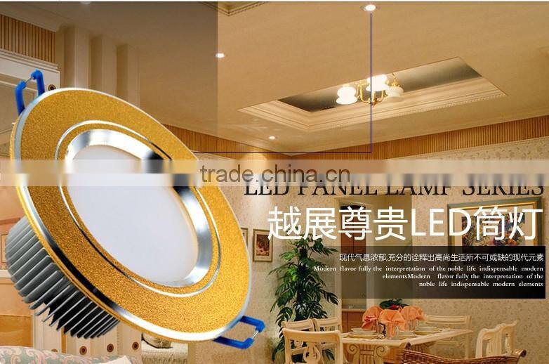 round led ceiling light for home/office/Supermarket 9w 12w 18w 24w ( golden/silver/black/ white color edge)