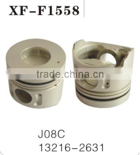 13216-2631 excavator parts J08C engine piston