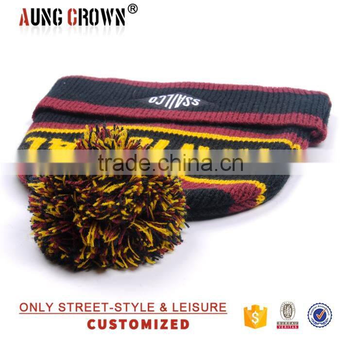 small order beanies custom jacquard 100% acrylic cheap beanies