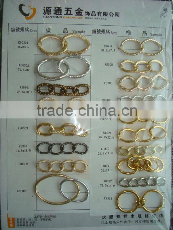 4mm thick aluminum double curb chain 31.1*24.8mm