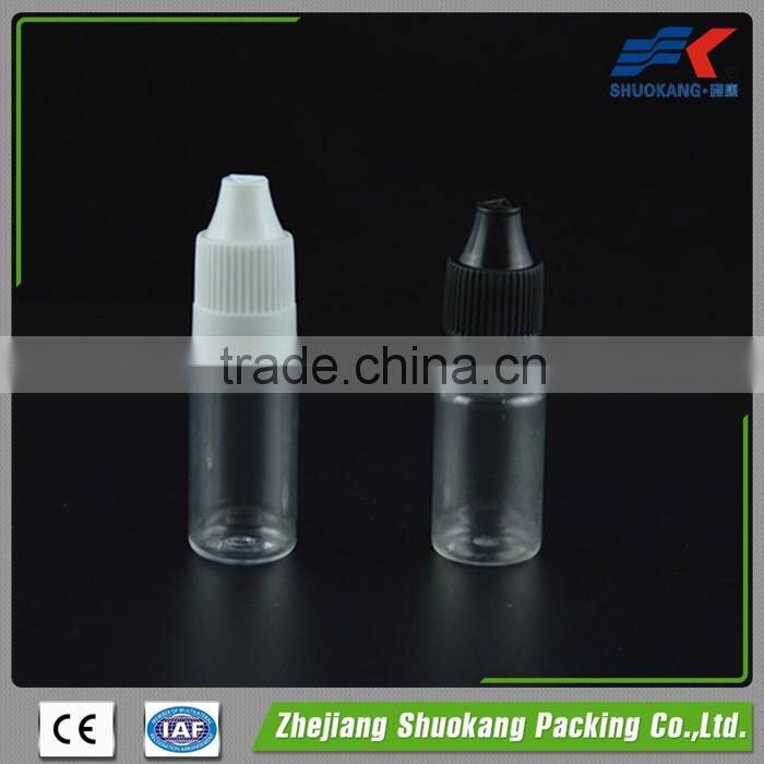 10ml clear pet plastic bottle e-liquid dropper bottles liquid packaging bottle 10ml