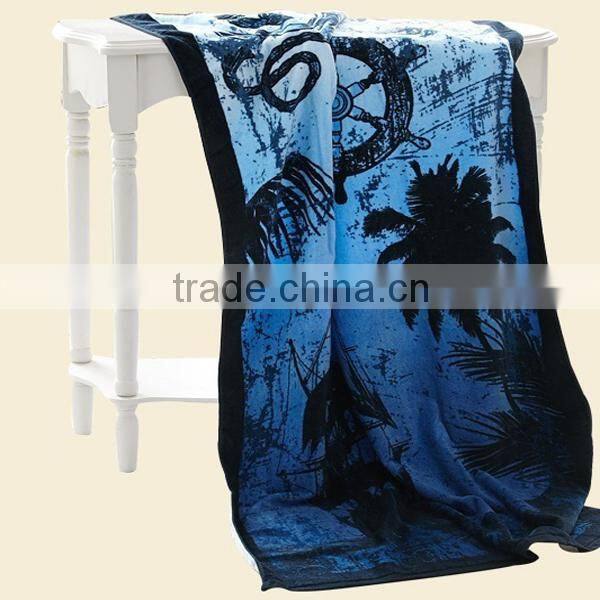 2015 HOT sell 100% cotton terry velour printing Canada logo beach towel Country style promotional towel