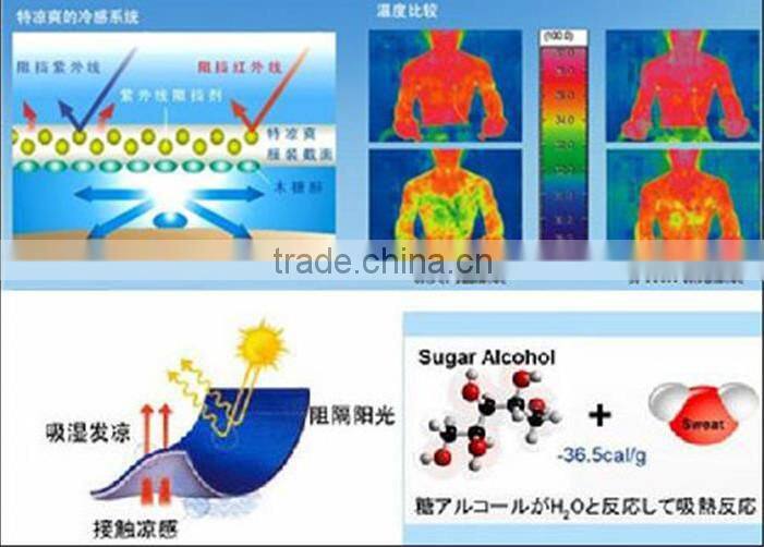 Xylitol Moisture Wicking nylon spandex silk satin lycra fabric