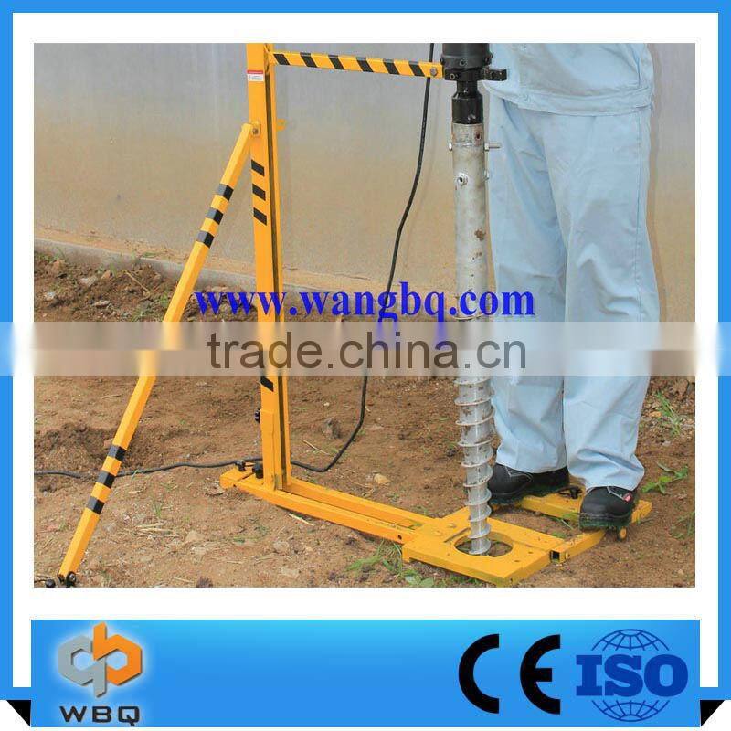 Post Driver Helical Screw Piles For Foundations