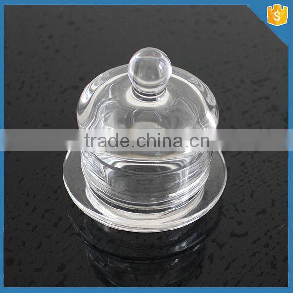 LXHY-CE0825 glss butter dish Dome Covered Butter Dish / Cheese Ball Dish