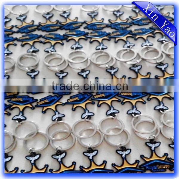 Promotional surfboard custom cheap epoxy metal silver zinc alloy keychain