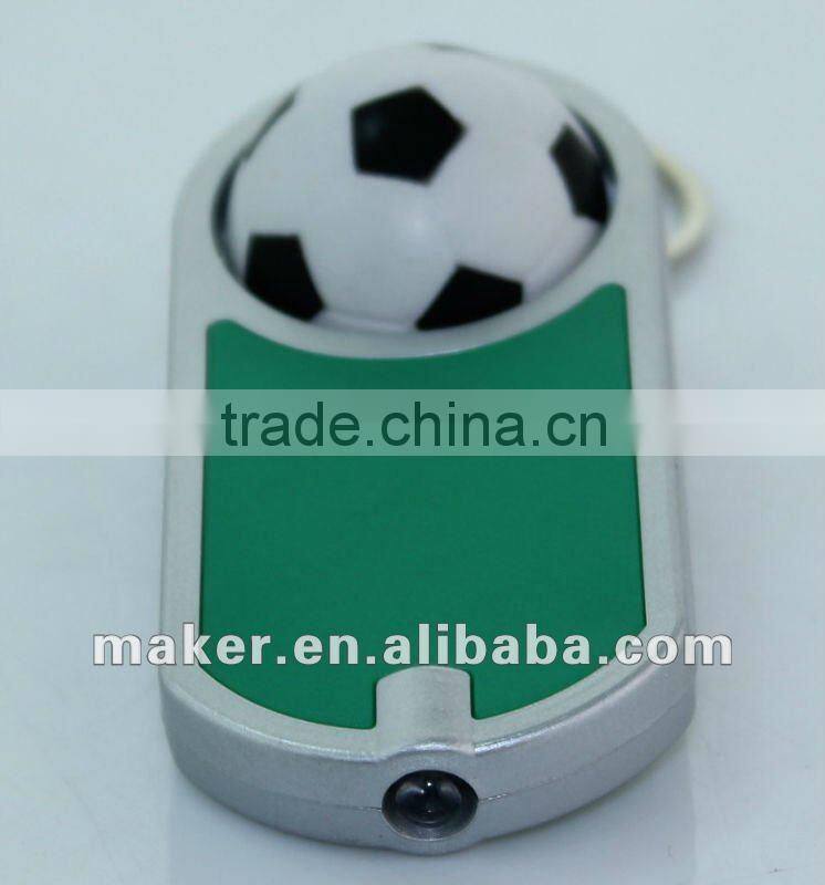 Rolling Football Keychain Light