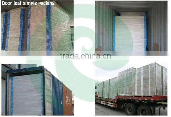 Honey comb/solid wood core mohagony melamine door