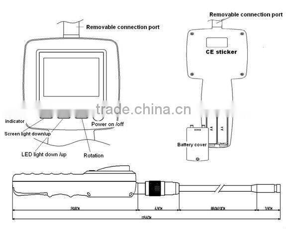 Monitor Type Industrial Endoscope / Video Borescope / Industrial Borescope