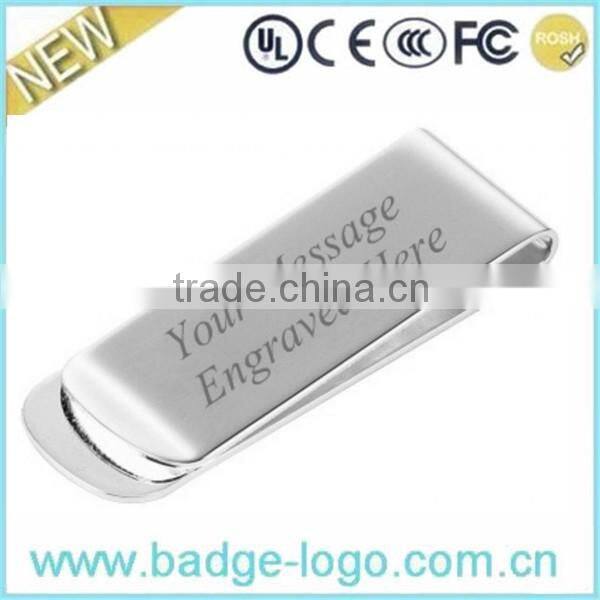 blank novelty cheap stainless steel money clip
