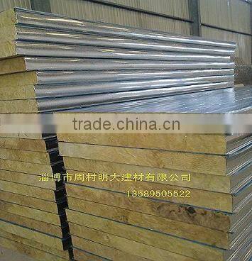 thermal insulating pu/rockwool/eps sandwich panel for prefab house