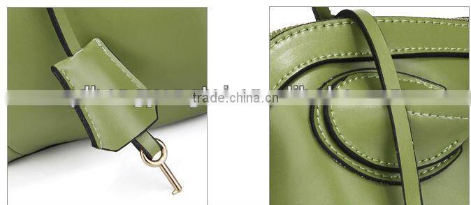 2016 black leather side bag for girls