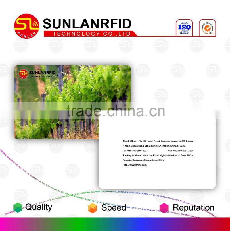 Fashion Foil Stamping Grossy Finishing Irregular Shape Frequency 135KHZ RFID Card
