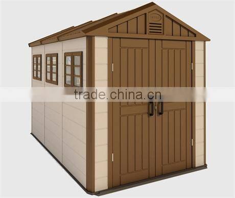 2016Wholesale price HDPE plastic garden shed mobile home