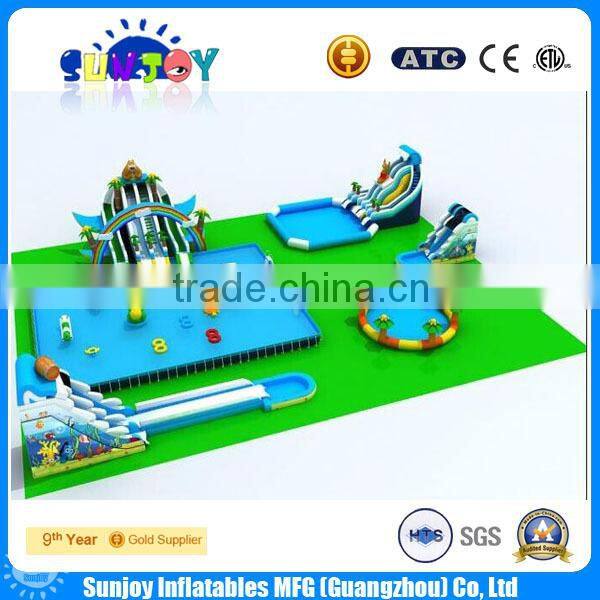 2016 hot sale metal frame swimming pool made of 0.9mm PVC tarpaulin
