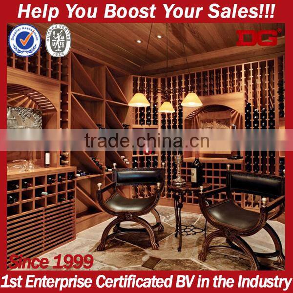 Customized Modern Wood Shelf For Wine Bottles