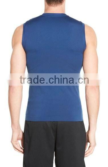 Daijun OEM summer men's polyester blue high quality wholesale tank top
