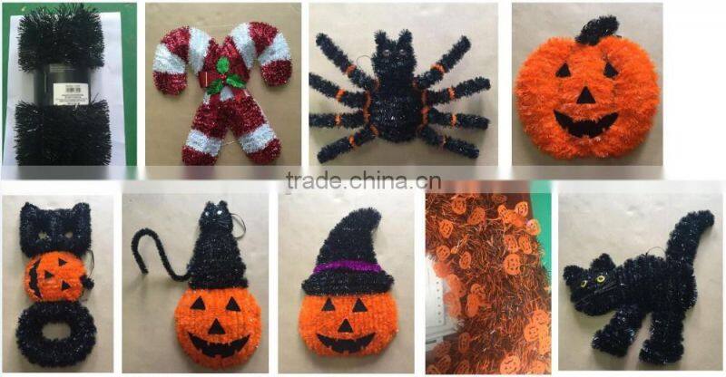 Black Bat PVC Christmas Tinsel For Decoration