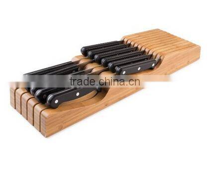 Durable and cheap most popular design bamboo knife rest for sale