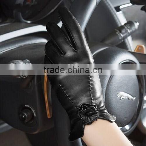 Quality Top Custom Made Leather Gloves Fashion Woman Custom Made Leather Gloves