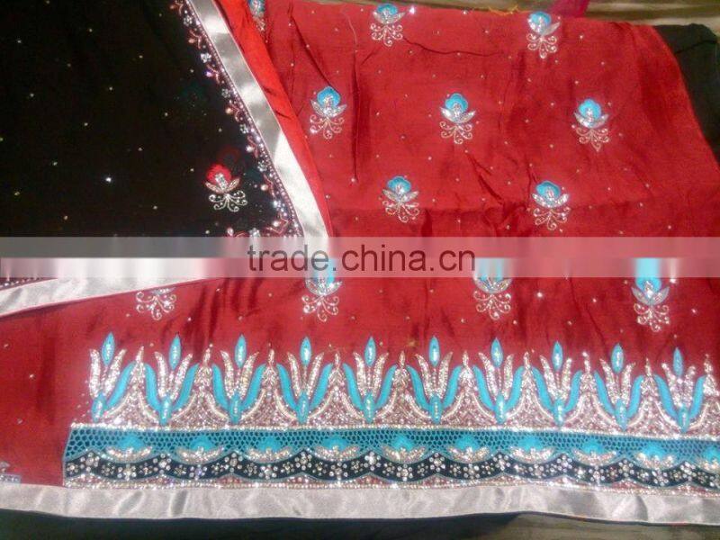 stone work saree