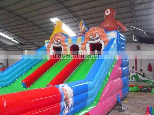 Most Popular and Super Attractive Inflatable bouncy castle with slide , inflable bouner , inflatable combo