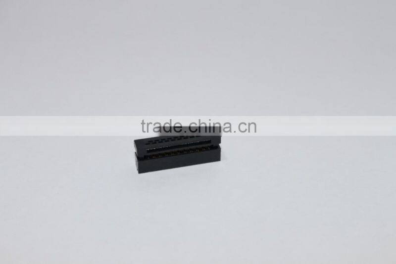 IDC Socket 1.27mm flat cable black 20pin