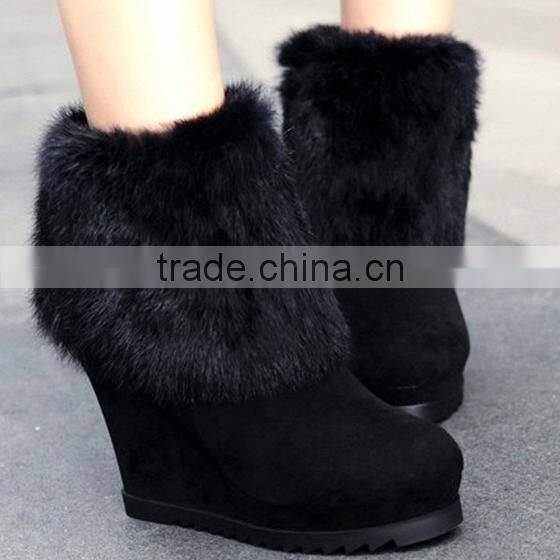 2015 British fashion design genuine leather martin ladies boots new fashion pointed toe suede ankle boots CP6699