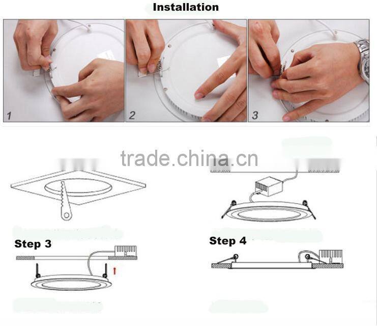 6w 15w 18w 20W ra70 ultra led panle round light 120 degree with a good driver energy saving ,ultra thin LED panel light