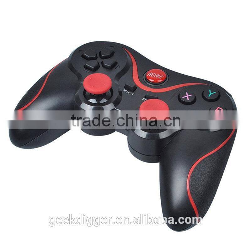 No MOQ T3 Wireless Bluetooth Game Gamepad Joystick Black+Red android wireless game controller