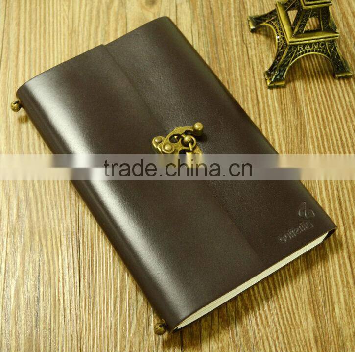 2014 new genunine leather handmade leather notebook