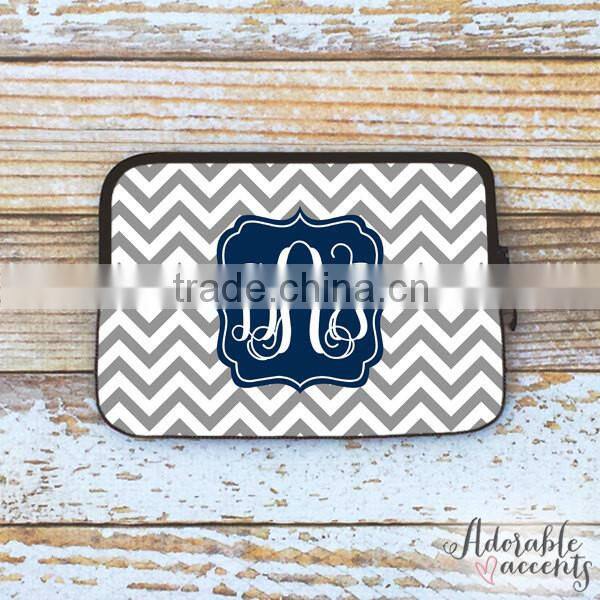 Personalized Chevron Monogram Pad Sleeve