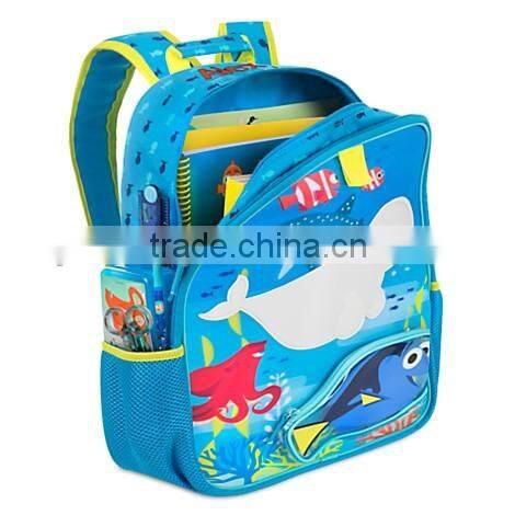 Wholesale Novelty backpack bag school Exterior Dory-shaped school bag(YX-Z087)