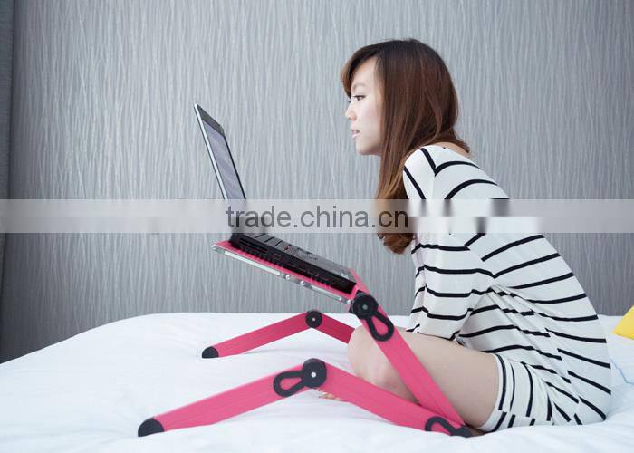 Folding Articulate Bed Desk,Modern Desigh Adjustable Laptop Table