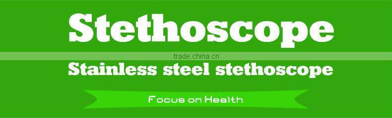 Stainless steel dual head chestpiece stethoscope