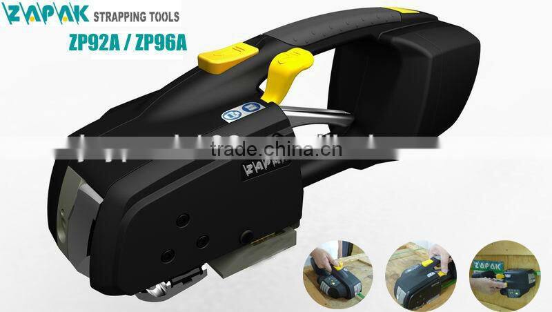 Battery powered strapping tool