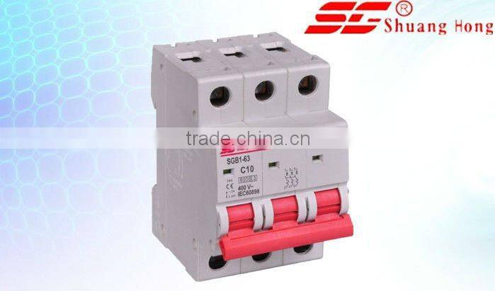 sgb1 Mini Type and 2 Poles Number miniature circuit breaker