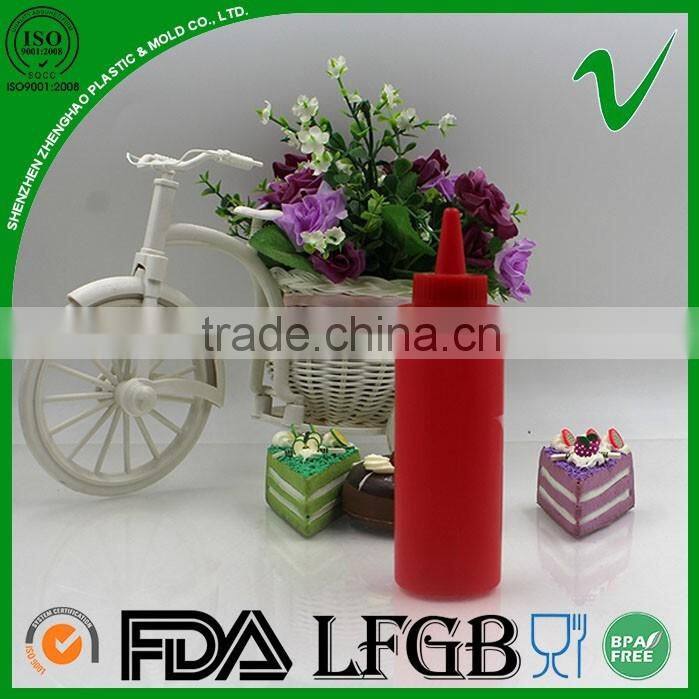 LDPE food grade plastic squeeze sauce bottle for kitchen use