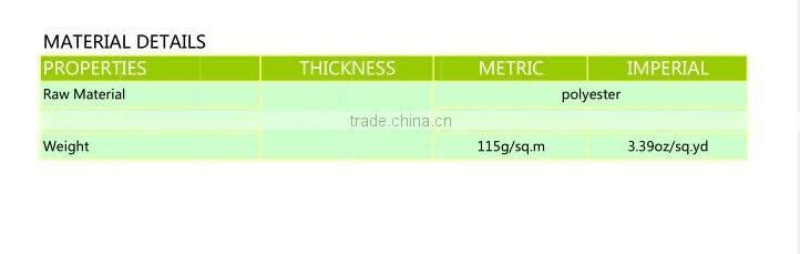 2017 Black backed Blockout fabric for roller blind dye sublimation printing