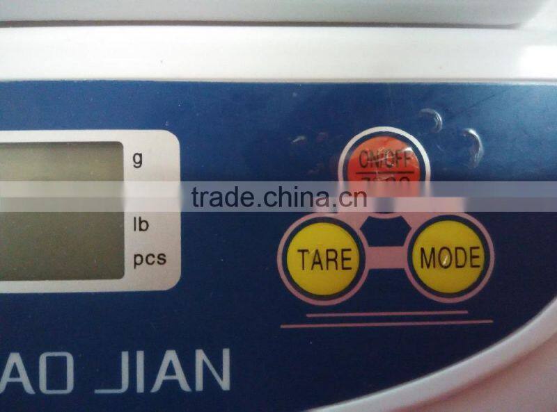 3000g/0.01g Division Electronic Digital Kitchen Scale Green Backlight Electronic Kitchen Scale