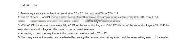 72*36mm three and a half panel AC LED digital voltage meter LDP6-AV