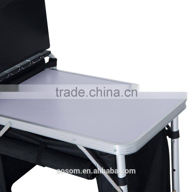 Outsunny 6' Portable Fold-Up Camp Kitchen with Windscreen