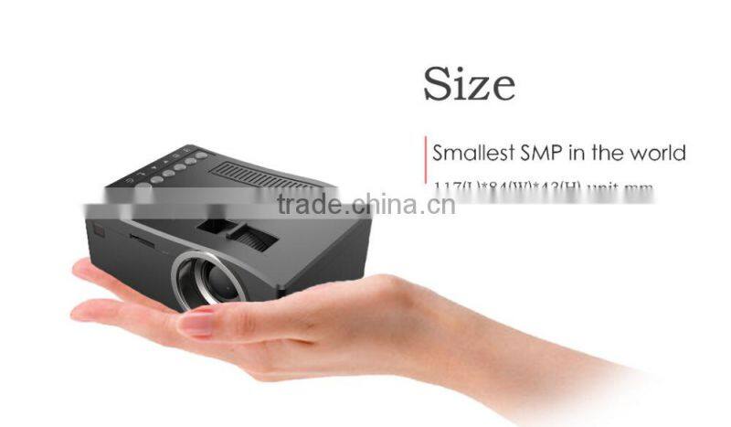 2016 Newest UC18 kids story projector with battery support AV USB SD HDMI IR