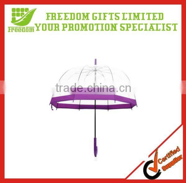 High Quality Dome Shaped Transparent Umbrella