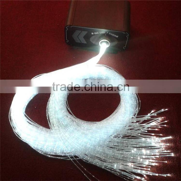 side & end glow fiber optic material parts for chandelier