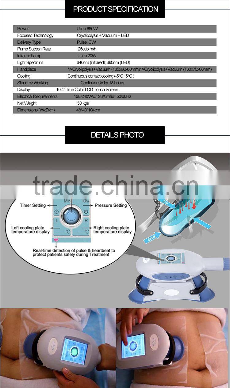 CE approved cryo slimming machine