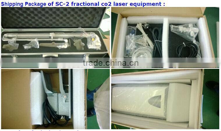 Fractional co2 laser equipment RF mental tube for vaginal rejuvenation/ wrinkle scar acne removal