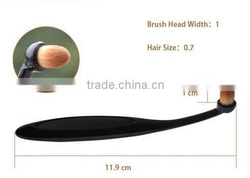 Private brand Oval Head Cosmetic Brush Set 10 pieces beauty and makeup tools